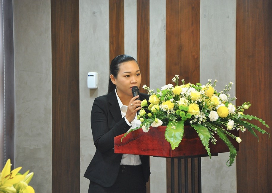 Bà Lê Nguyễn Thùy Linh – Giám đốc UNESCO-CEP phát biểu tại chương trình