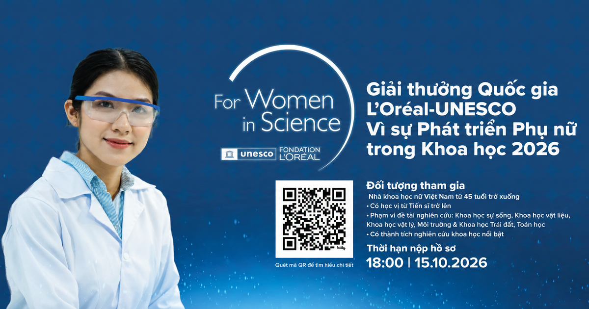 Học bổng Quốc gia L’Oréal – UNESCO Vì sự Phát triển Phụ nữ trong Khoa học n